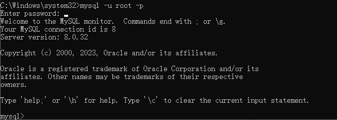 Windows：解决MySQL登录ERROR 1045 (28000): Access denied for user ‘root‘@‘localhost‘ (using passwor=YES)问题