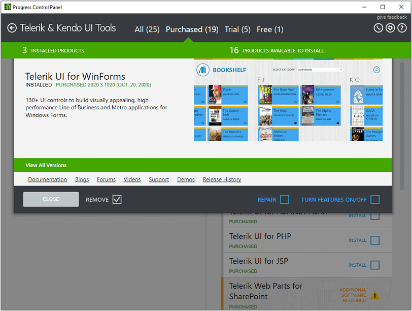 Telerik UI for WinForm - 6
