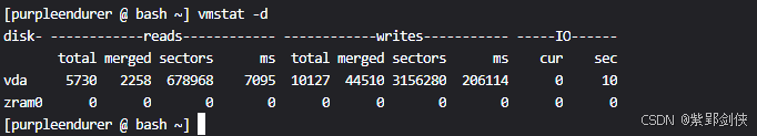 Linux shell编程学习笔记64：vmstat命令 获取进程、内存、虚拟内存、IO、cpu等信息_内存管理_05