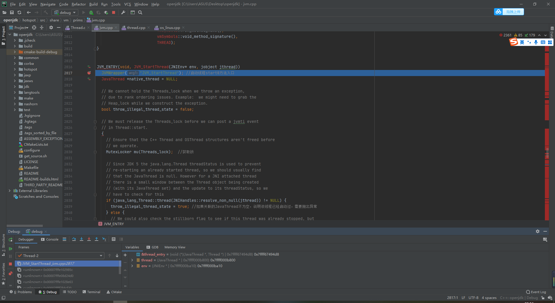 Source code DEBUG thread start0 method, step by step debug, java ...