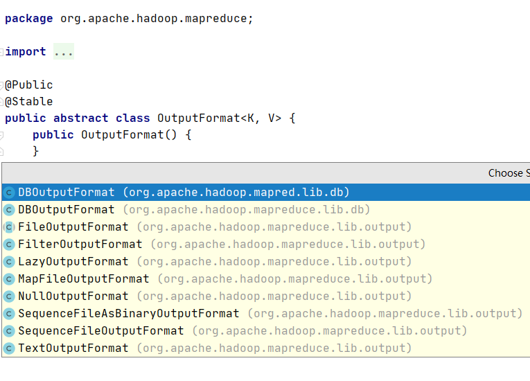 OutputFormat实现类