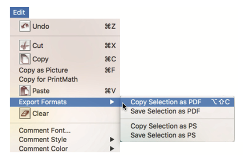 LiveMath 3.6 导出为 PDF