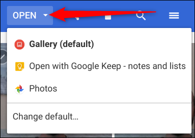 When you click "Open," you can choose between any of the apps on your system that open images.