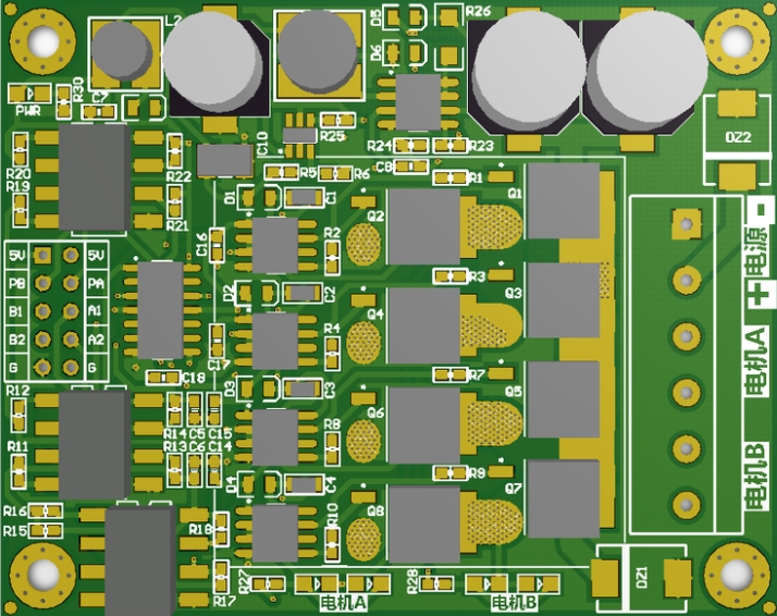  大功率PCB盤式電機(jī)_電機(jī)壓板凸臺散熱的解決方法