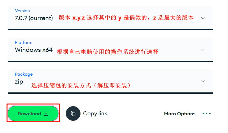 <span style='color:red;'>在</span> <span style='color:red;'>Windows</span> 中<span style='color:red;'>安装</span>部署<span style='color:red;'>并</span><span style='color:red;'>启动</span><span style='color:red;'>连接</span> MongoDB 7.x（命令行方式<span style='color:red;'>启动</span>、配置文件方式<span style='color:red;'>启动</span>、将<span style='color:red;'>启动</span>命令<span style='color:red;'>安装</span>为系统<span style='color:red;'>服务</span>实现开机自启）