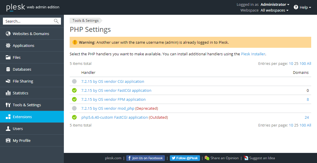 debian9 安装php5.6,如何使用Plesk在Debian 9和Ubuntu 18.04上的Plesk中安装PHP 5.6