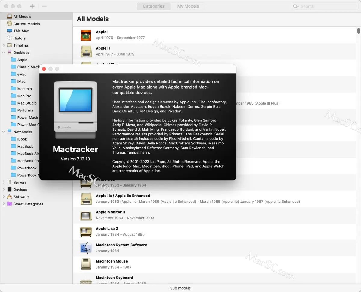 Mactracker for mac(硬件信息查询工具)免费下载
