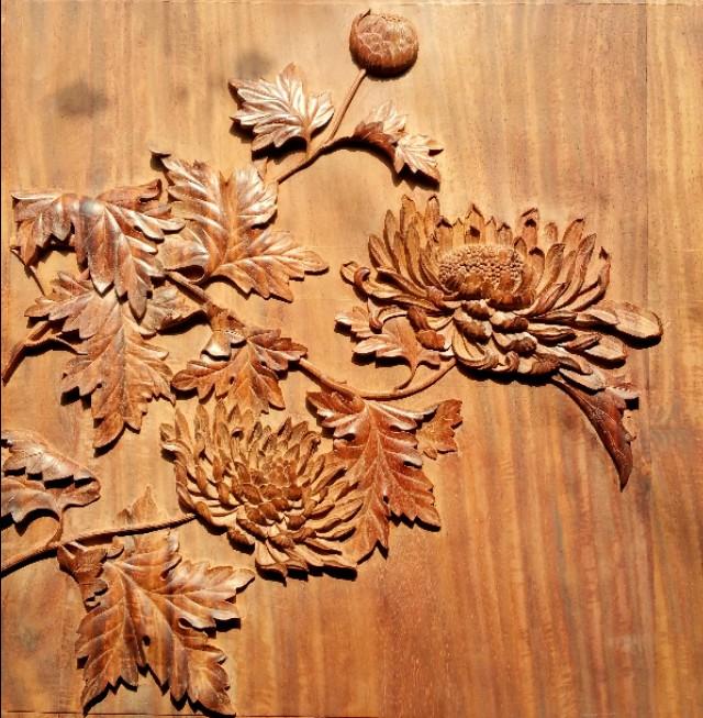 手工雕刻图纸中国传统文化浮雕机雕手工雕刻的区别和价值