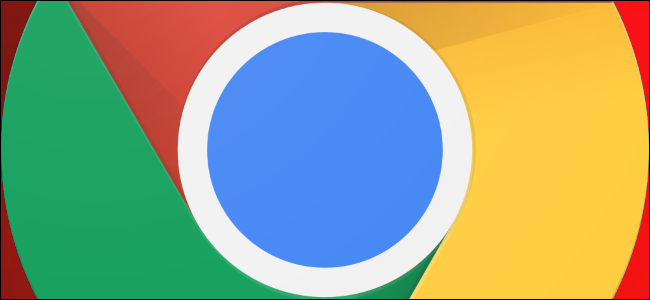 Google Chrome logo with a red background.