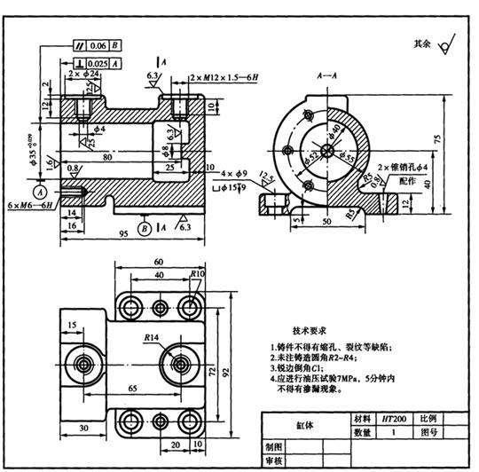 零件图尺寸标注,基准选择及合理标注原则其他图纸要注意