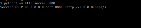 SimpleHTTPServer In Python3 From Commandline