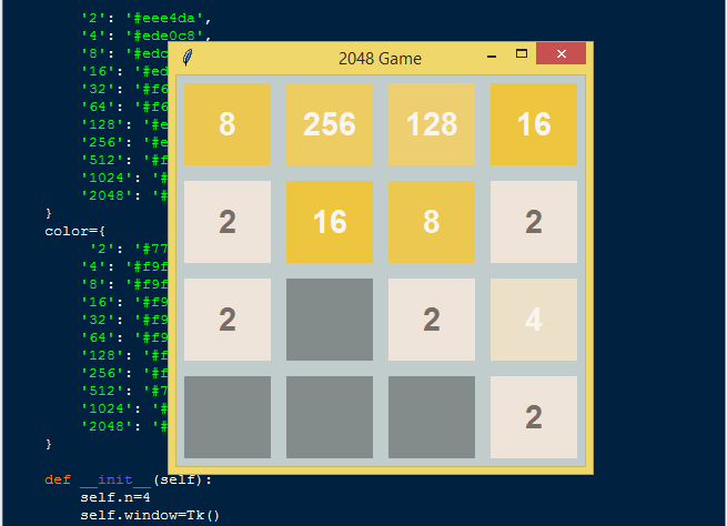 python趣味编程-2048游戏