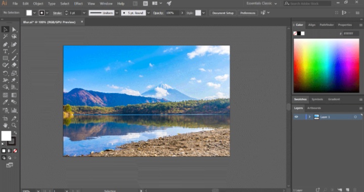 模糊图片边缘_ai里模糊效果怎么做的?ai里怎么模糊效果?