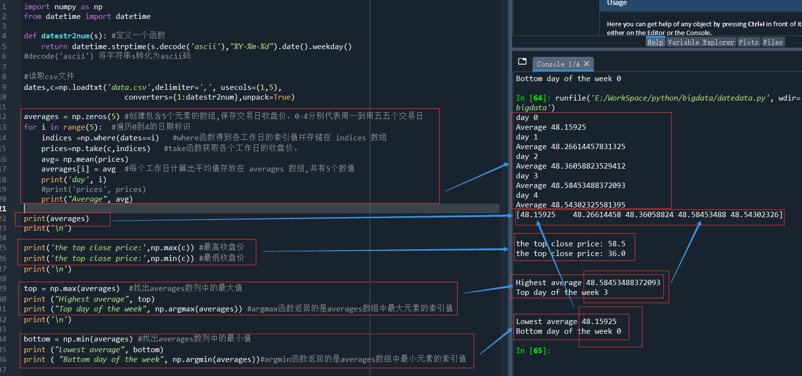 Python数据分析--Numpy常用函数介绍(2)