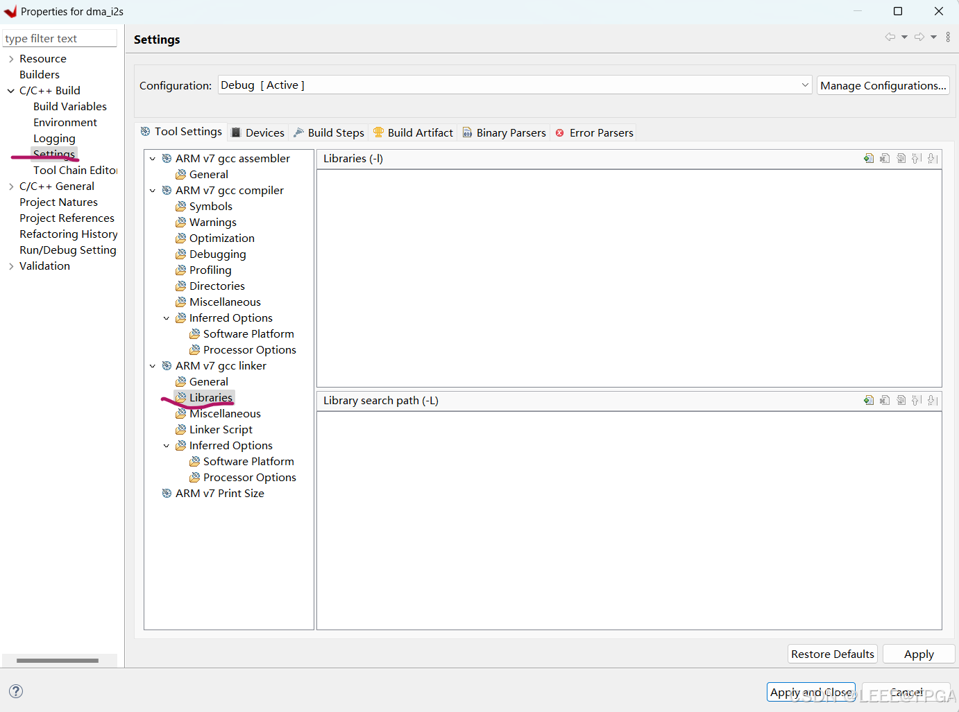 ZYNQ SDK/Vitis undefined reference to `sin‘ wave.c_zynq_02 