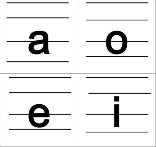 拼音四线三格图片为孩子收藏小学汉语拼音口诀和书写规则
