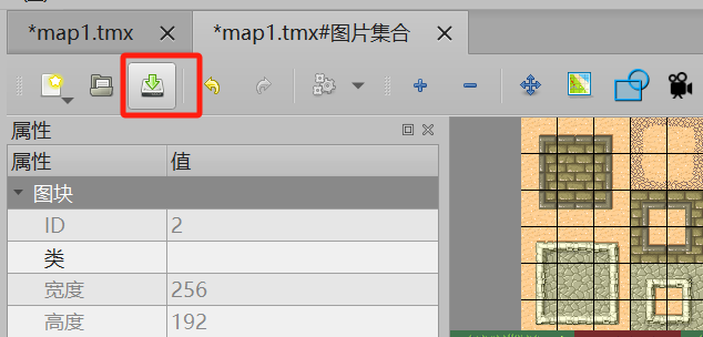 第四章 游戏开发Tiled篇-Tiled正常方向（Orthogonal）地图编辑——导入图块集_tileset_20