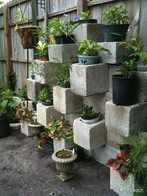 空心点空心水泥砖的多种花园用途总有一款get你的点