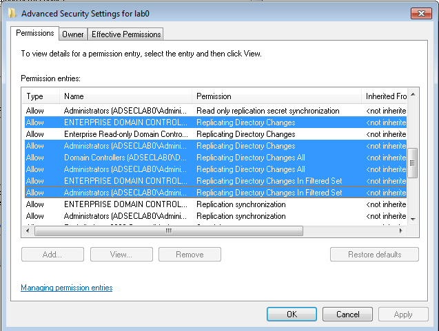 DCSync-ADDomain-DefaultRights