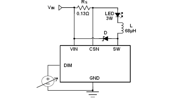 AP51656 PWM和线性调光 LED车灯电源驱动IC 兼容替代PT4115 PT4205