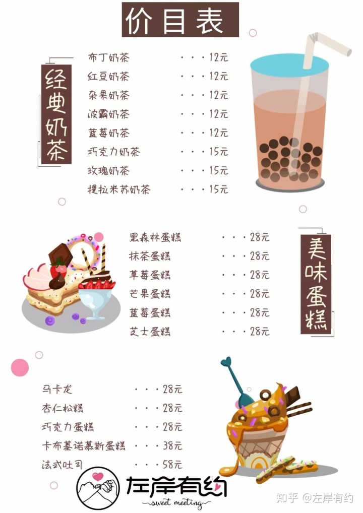 奶茶名称大全 简单图片