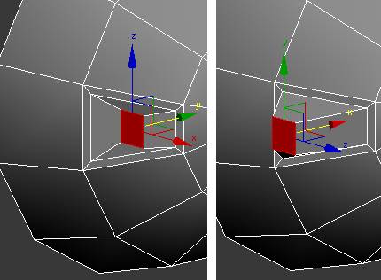 Pull Poly using Move on the toolbar in the y-axis in 3ds Max