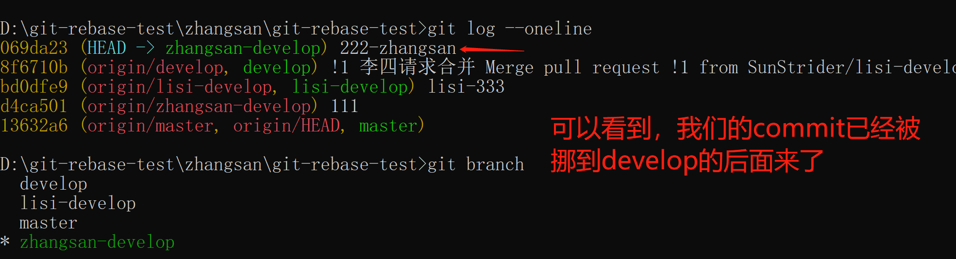 4371bc42c33a8f6798a7cce425df016e - git 多人在同一分支上迭代开发时，如何保证分支提交历史保持线性