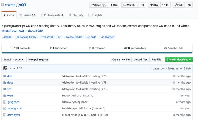 js解析二维码_jsQR开源纯javascript二维码阅读库，入门教程-CSDN博客