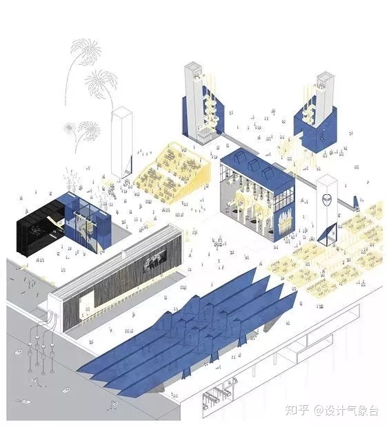 室内主题元素分析图当室内设计也玩起了轴测图