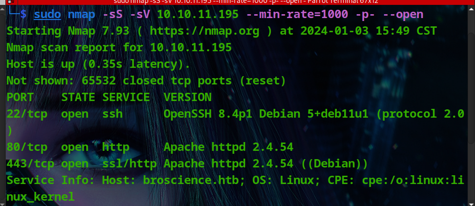 HackTheBox - Medium - Linux - BroScience