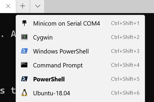Cool icon in Windows Terminal for Serial Ports