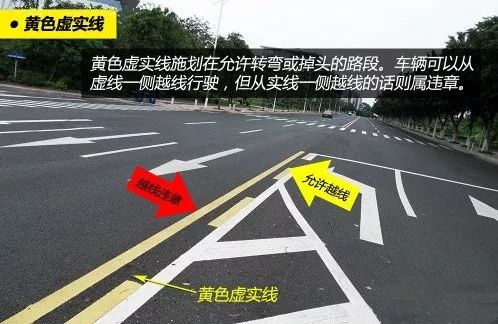 因此当遇到双黄线且为"一实一虚"的情况时,虚线一侧的车道允许压线