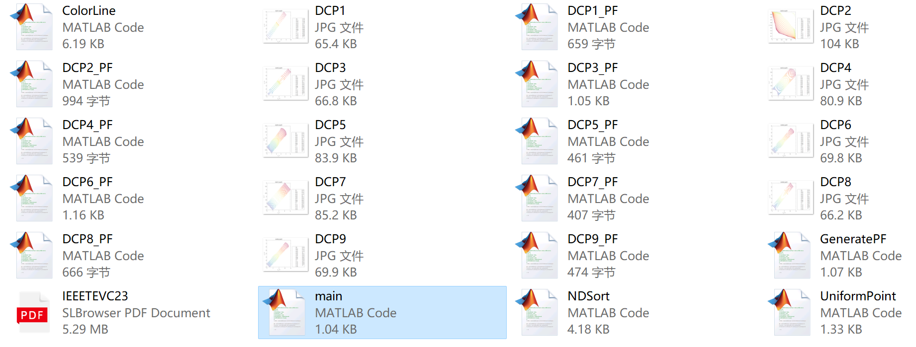 动态多目标优化：动态约束多目标优化测试集DCP1-DCP9的TruePF（提供MATLAB代码）