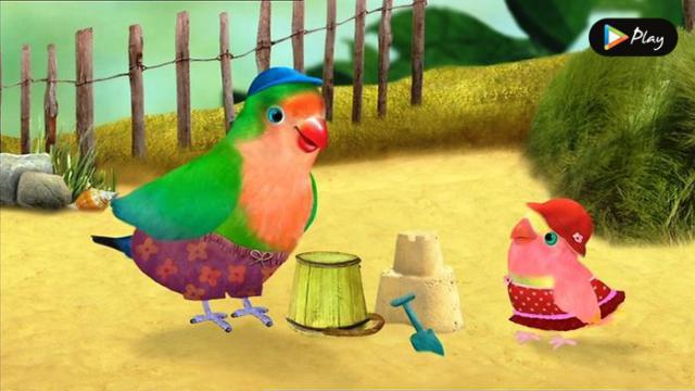 小鸟3号动画片 3rd and bird 剧情鸟儿们把一排排不同的形状和大小的