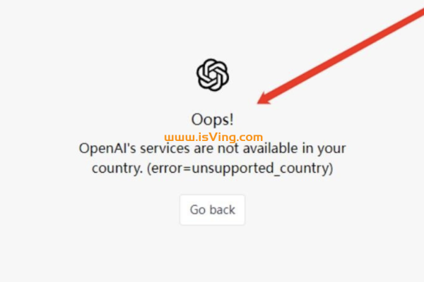 登陆提示：不支持你所在的地区，“Openai’s services are not available in your country…”