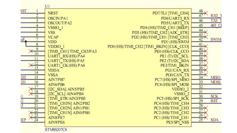 stm8s单片机2位数码管显示_三分钟看懂stm8s单片机实现多通道转换