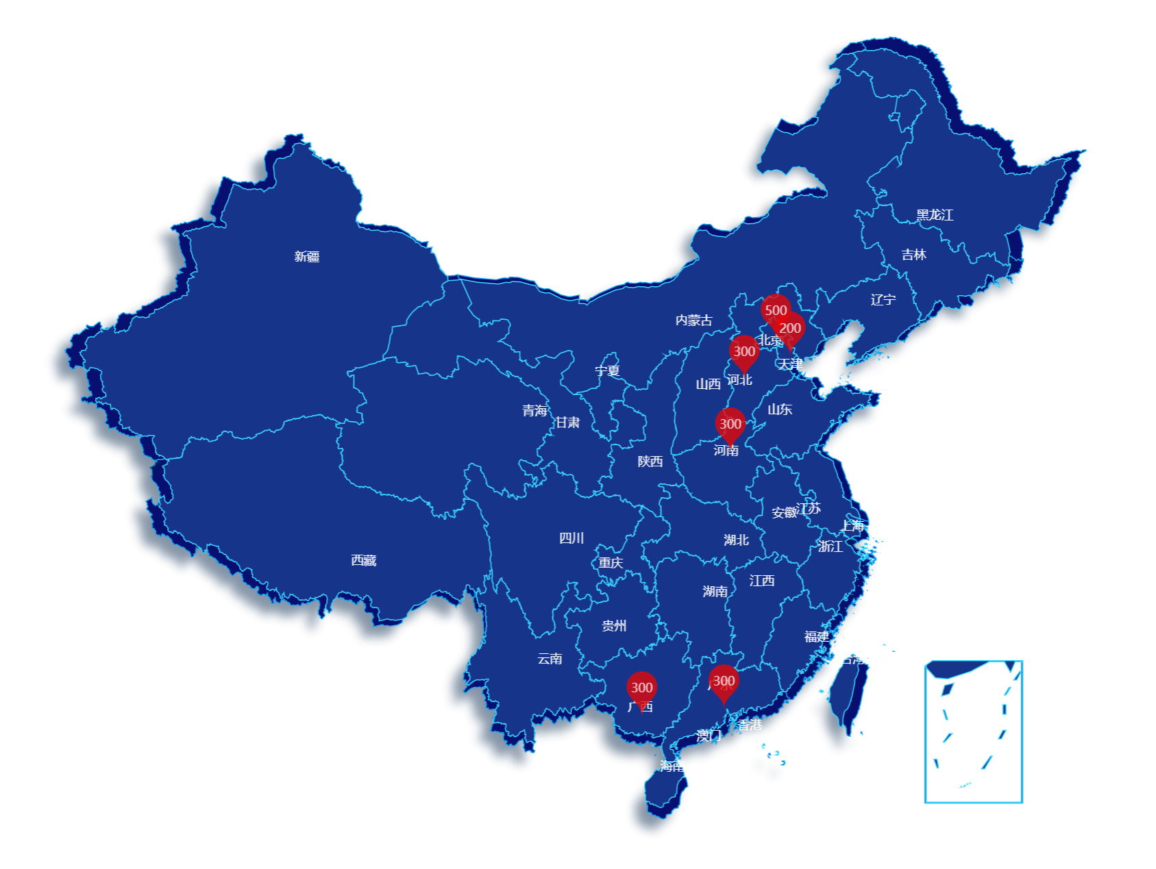 Vue3 + Echarts(5.x) 实现中国地图