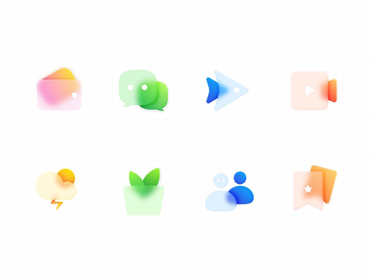 UI毛玻璃icon设计分享_毛玻璃ui设计-CSDN博客