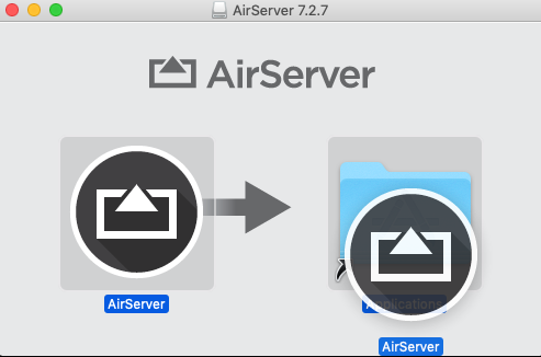 Figure 3: Installing AirServer software