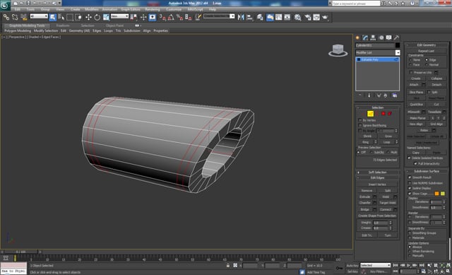 3D Studio Max モデリング チュートリアル未来的なボルトガン