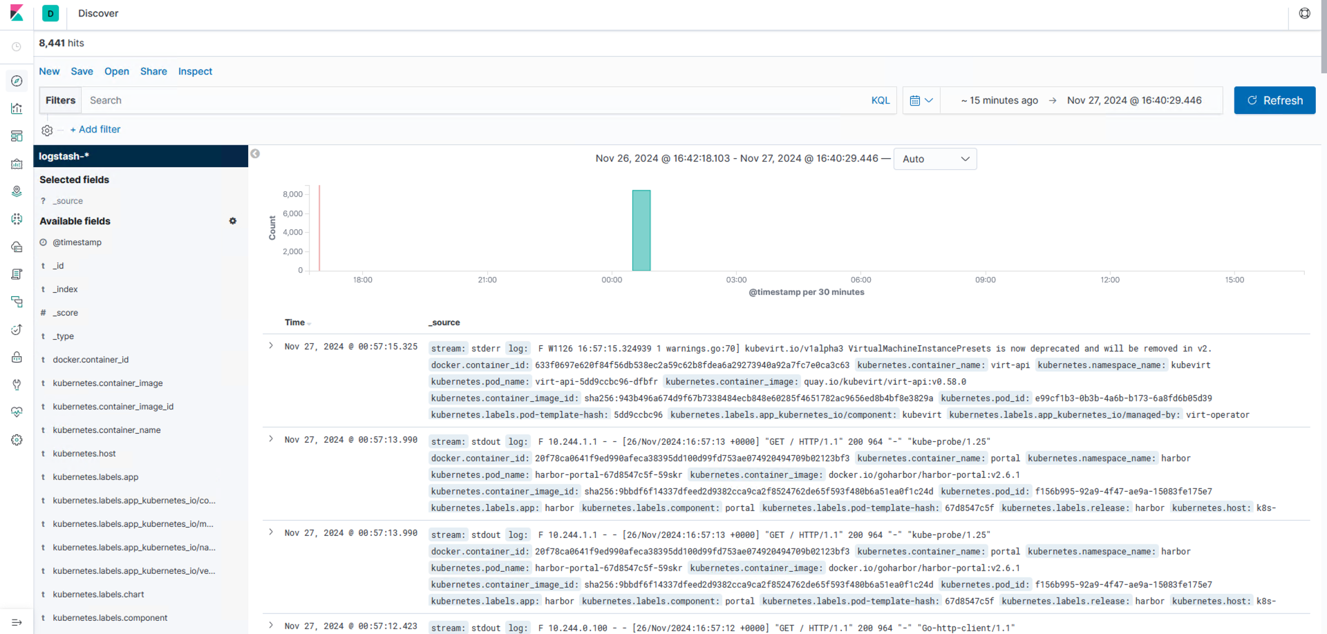 基于Kubernetes编排部署EFK日志收集系统