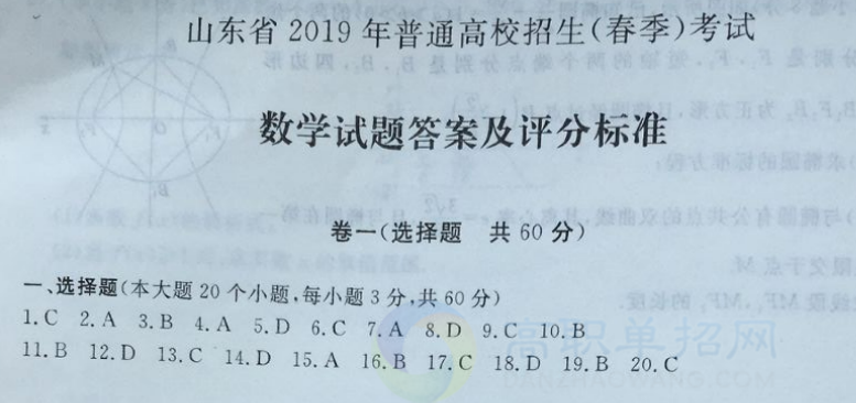 山东省2018年春季高考计算机学校,2018山东春季高考真题及答案