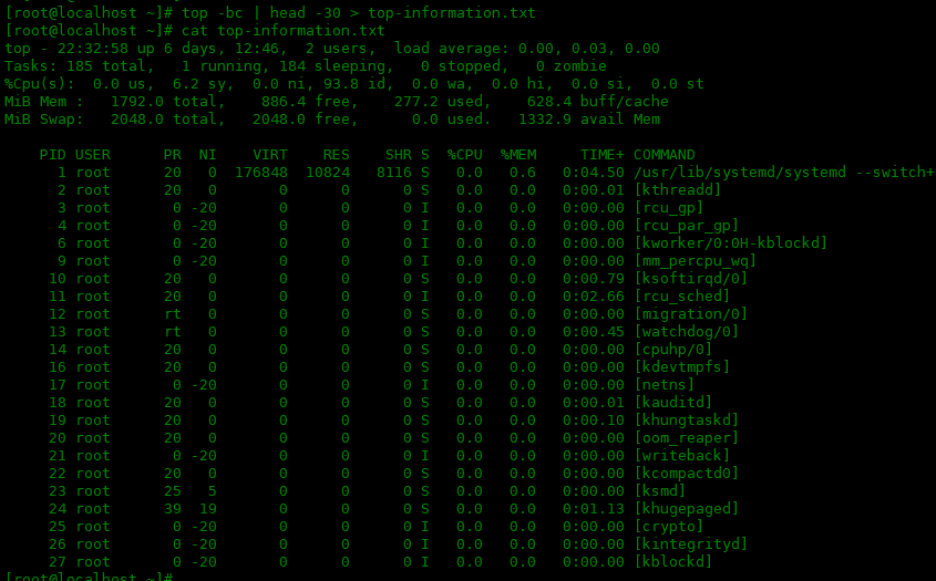 如何在 Linux 中以脚本模式运行 Top