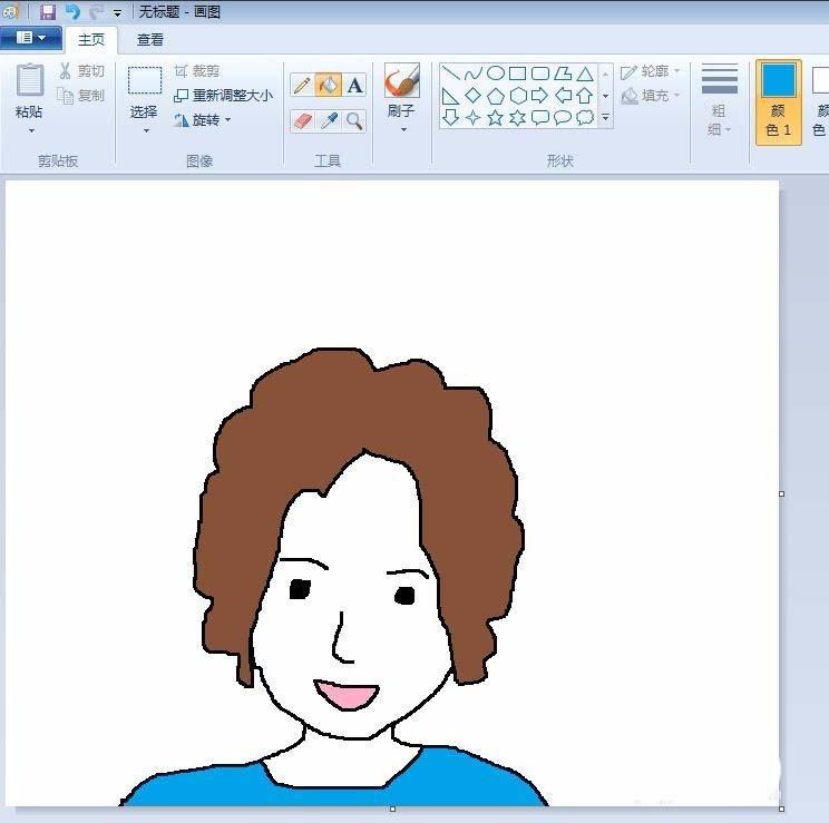 计算机画图卡通windows画图工具怎么画卡通头像