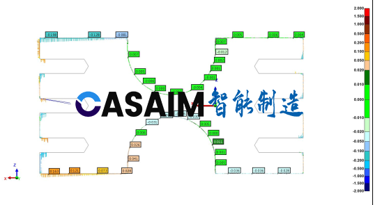 湖南株洲三维扫描检测CNC机加工零件截面检测弧度测量-CASAIM中科广电