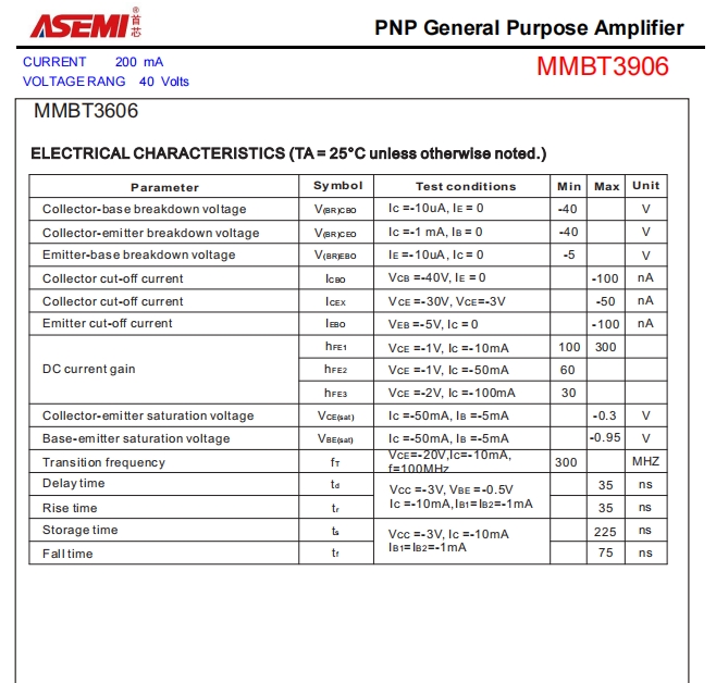 MMBT3906-ASEMI低压PNP开关三极管MMBT3906_MMBT3906_03