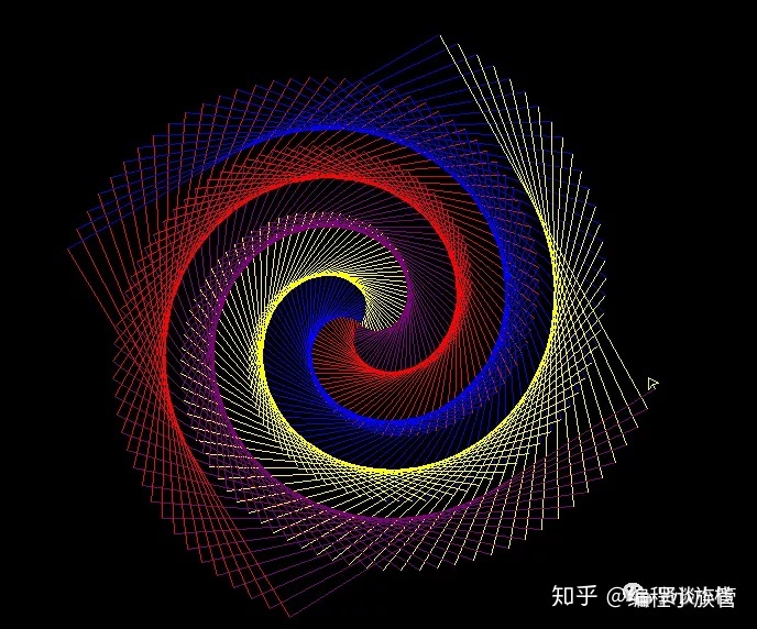 python循環圖案用python寫一個絢麗的煙花