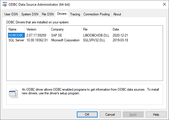 使用SAP HANA ODBC驱动程序进行连接-CSDN博客