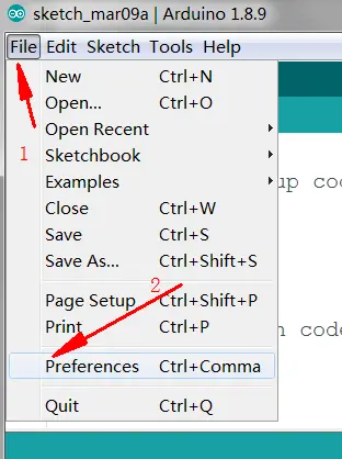 Arduino ide 中文设置_arduino ide中文-CSDN博客