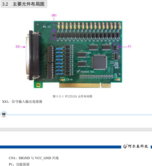 数据采集与控制 > PCI采集卡 > PCI2312A；16路光隔离数字量输入、输出卡。_远程控制